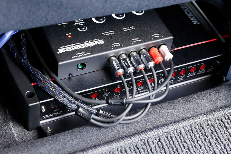 How to connect an amplifier to a factory stereo