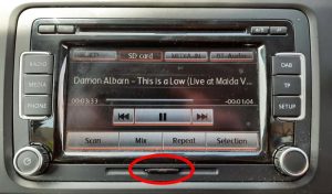 Why is there an sd card slot in my car