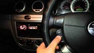 Double din car stereo with steering wheel control