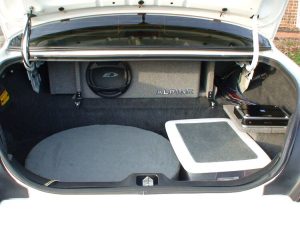 crown vic subwoofer setup