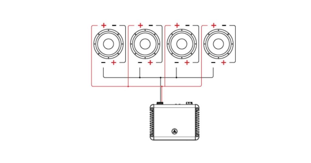 how to wire dvc 4 ohm sub