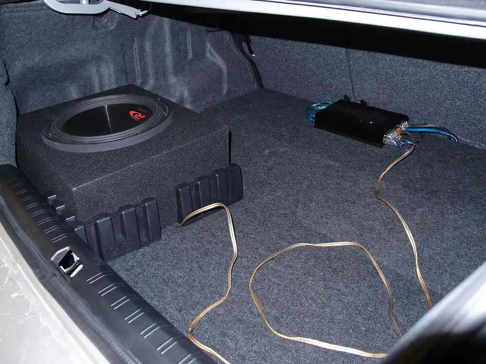 how to secure subwoofer in trunk