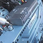whining noise from speakers when accelerating
