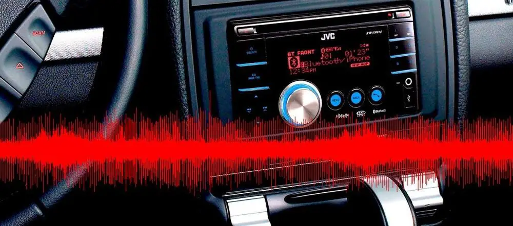 why does my car stereo make a buzzing sound when i accelerate